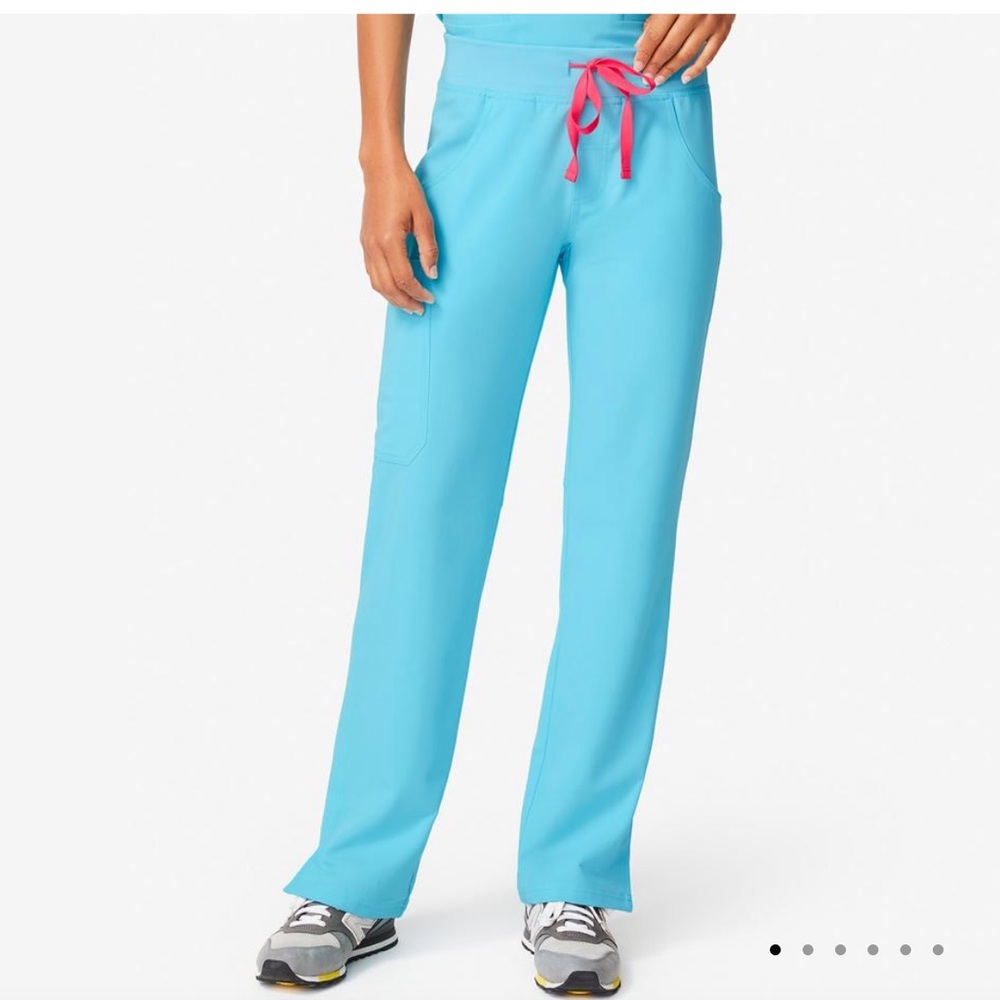 XSmall Petite Kade Scrub Bottoms in Neon Blue